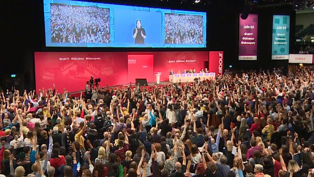 Delegates voting at Labour Party Conference 2019