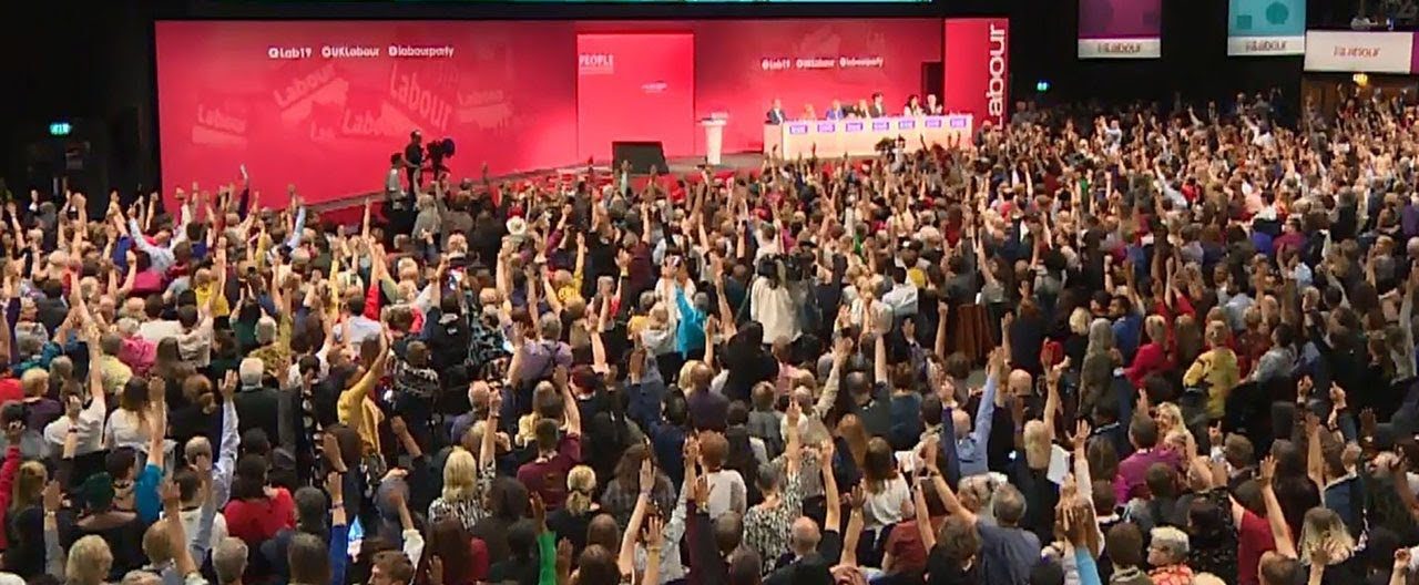 Delegates voting at Labour Party Conference 2019