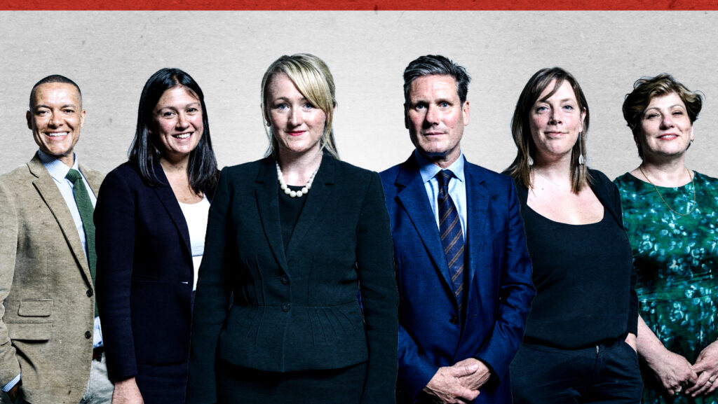 Pictures of the candidates for Labour leader: Clive Lewis, Lisa Nandy, Rebecca Long-Bailey, Keir Starmer, Jess Phillips, Emily Thornberry